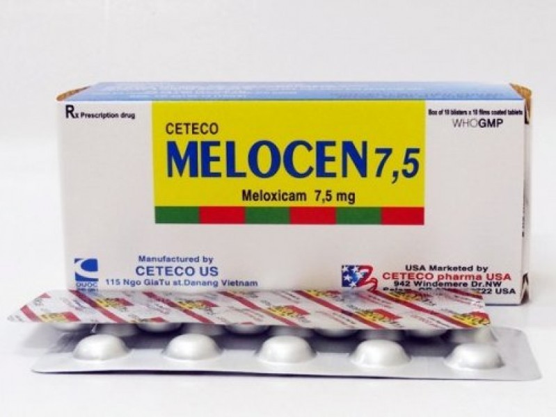 Thuốc viên nén Ceteco Melocen 7,5 của Công ty cổ phần Duợc Trung ương bị thu hồi toàn quốc và đình chỉ lưu hành do không đạt tiêu chuẩn chất lượng.