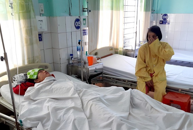 Anh Thanh bị thương nặng được cấp cứu tại bệnh viện Đa khoa tỉnh Gia Lai