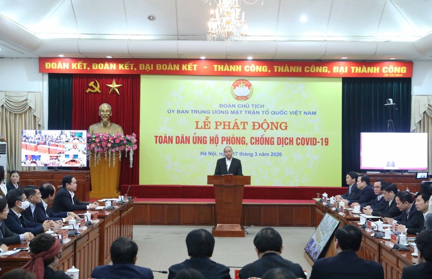 Thủ tướng Chính phủ Nguyễn Xuân Phúc phát biểu tại Buổi lễ phát động.