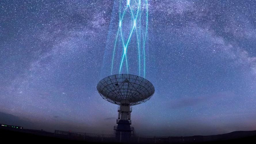 Các nhà khoa học luôn muốn gửi thông điệp từ Trái Đất ra ngoài vũ trụ. Ảnh: Getty Images