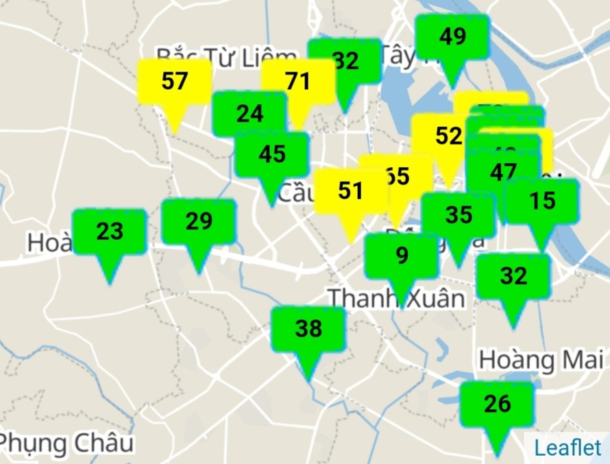 Chất lượng không khí Hà Nội được cải thiện sau cơn mưa lớn