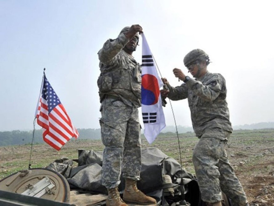 Lực lượng quân đội Mỹ đồn trú tại Hàn Quốc.