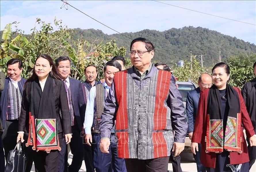 Thủ tướng Phạm Minh Chính đến dự Ngày hội Đại đoàn kết toàn dân tộc tại Sìn Hồ, Lai Châu.