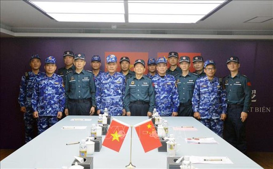 Lực lượng Cảnh sát biển hai nước tham gia tuần tra chung. 