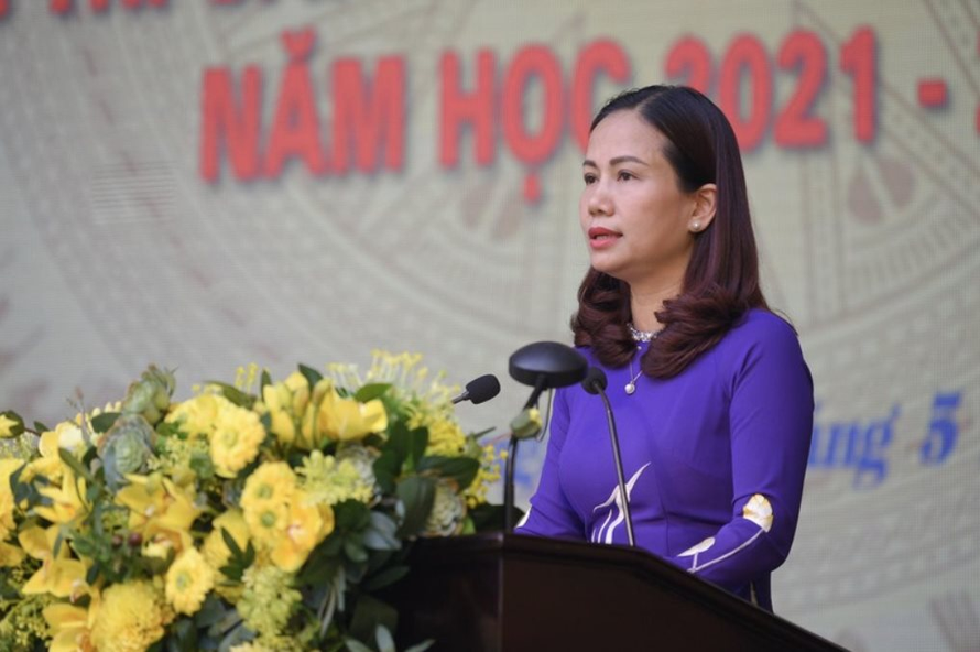 Bà Vương Hương Giang - Tân Phó Giám đốc Sở GD&ĐT Hà Nội.