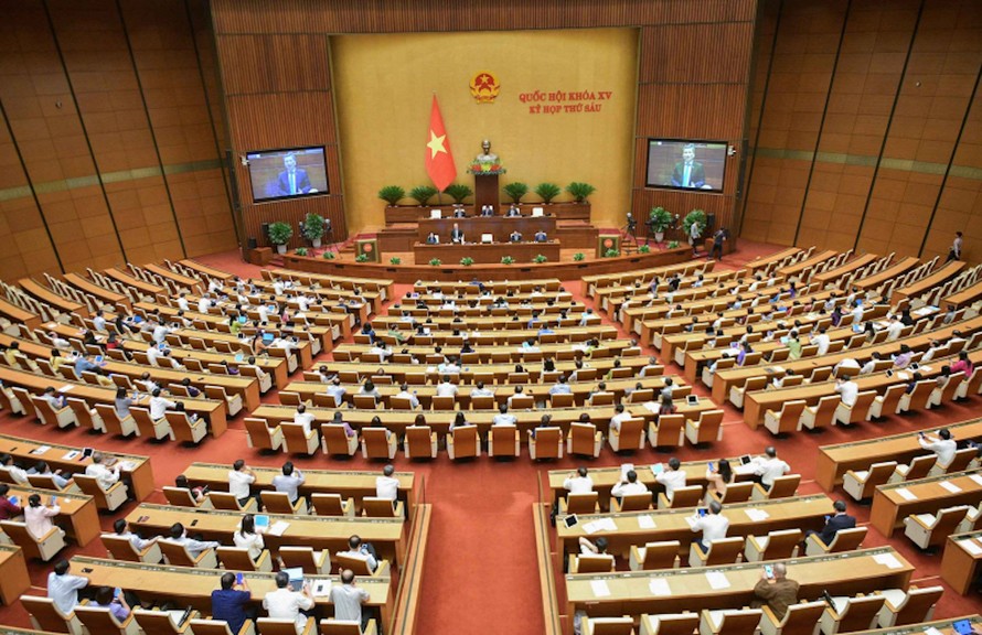 Quang cảnh Kỳ họp thứ 6 Quốc hội khóa XV. 