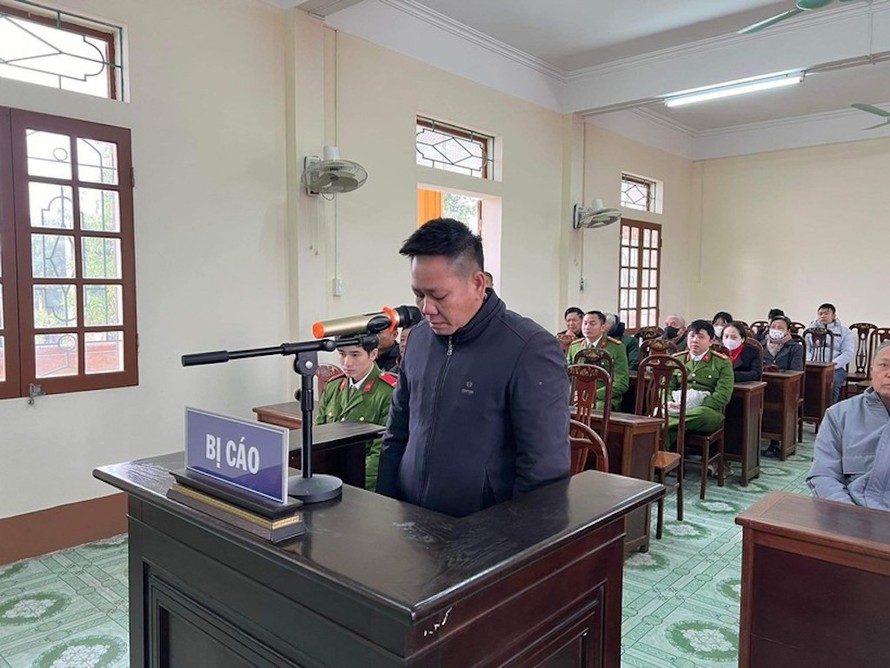 Bị cáo Trương Văn Đạt tại phiên xét xử sơ thẩm.