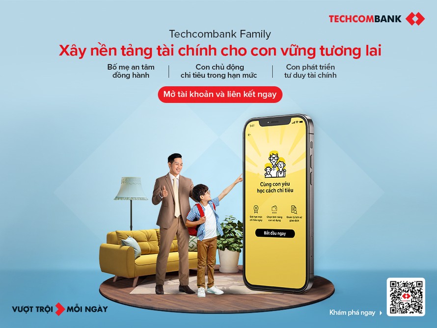 Techcombank Family - Giúp cha mẹ đồng hành tài chính cùng con