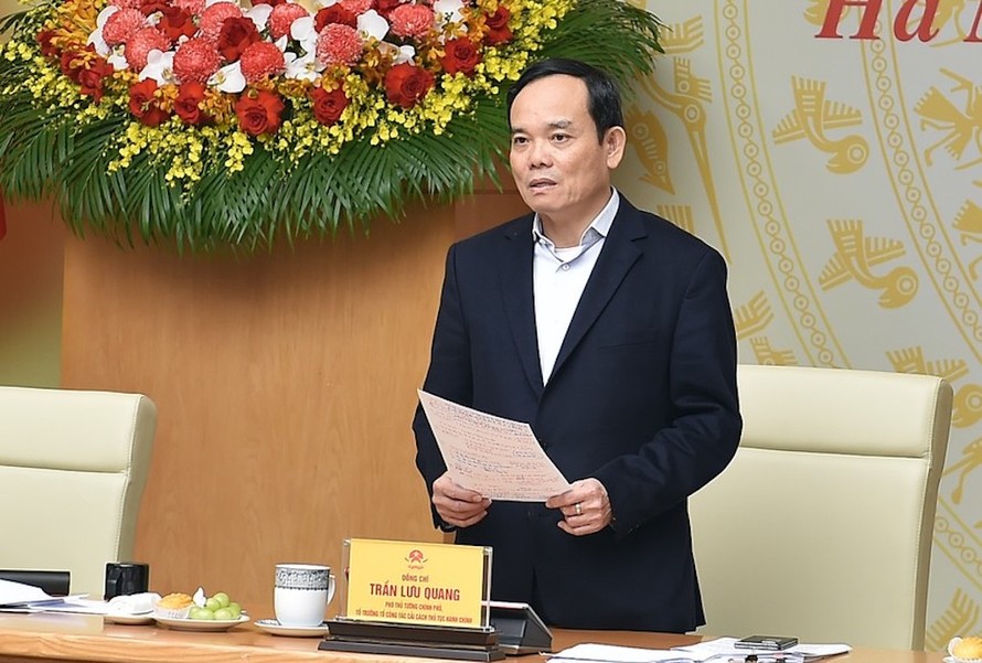 Phó Thủ tướng Trần Lưu Quang, Trưởng Ban Chỉ đạo thực hiện sắp xếp đơn vị hành chính cấp huyện, xã giai đoạn 2023-2030. 