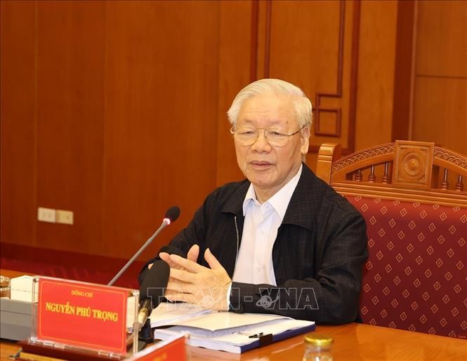 Tổng Bí thư, Chủ tịch nước Nguyễn Phú Trọng chủ trì họp về phòng, chống tham nhũng 