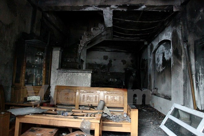 Hà Nội: Cháy nhà lúc nửa đêm, 4 người trong gia đình thiệt mạng
