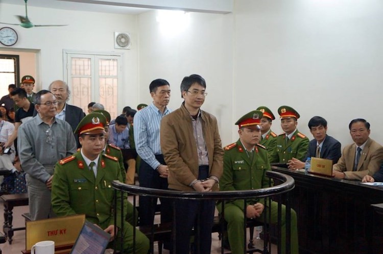 Giang Kim Đạt tại phiên xử ngày 22/2.