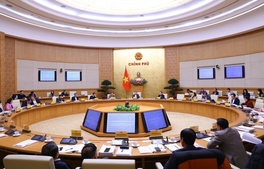 Phó Thủ tướng Trần Hồng Hà chủ trì phiên họp. Ảnh: Văn Điệp