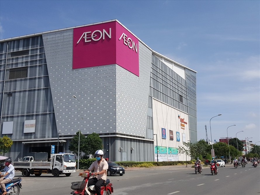 Aeon Mall Bình Tân, nơi bệnh nhân 450 thường xuyên đến để mua thức ăn. (Ảnh: Pháp luật TP.HCM)