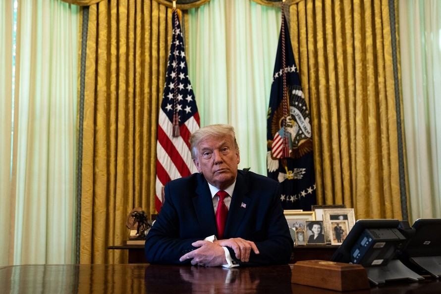 Tổng thống Mỹ Donald Trump tại Nhà Trắng. (Ảnh: The New York Times)