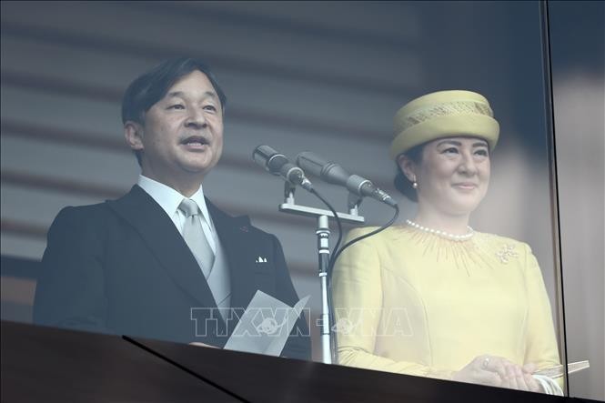 Nhật hoàng Naruhito (trái) và Hoàng hậu Masako. Ảnh tư liệu: AFP/TTXVN