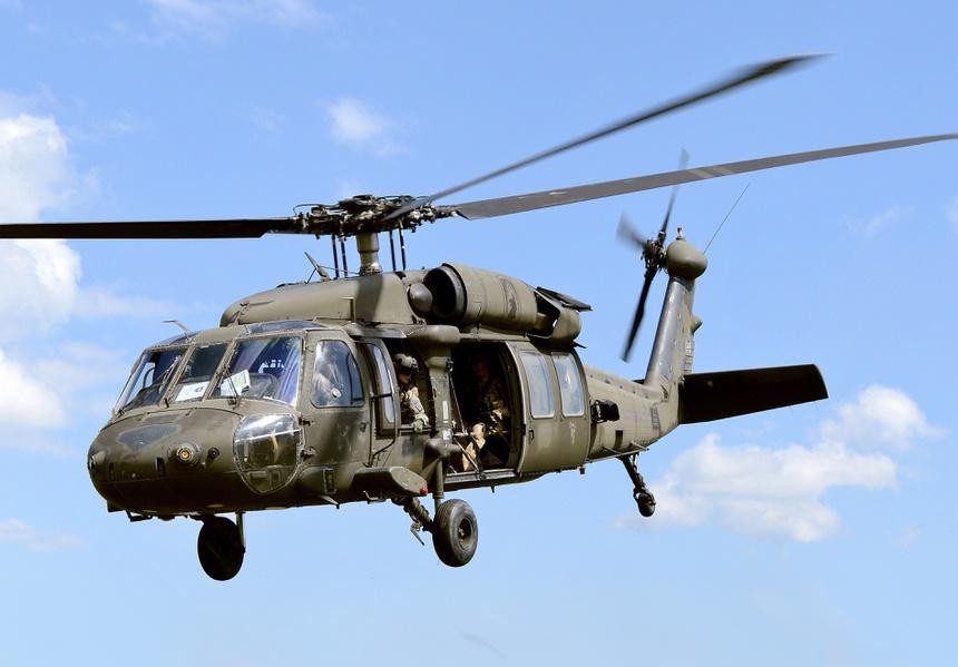 Một chiếc UH-60 Black Hawk, loại trực thăng vừa xảy ra tai nạn. Ảnh: Wikipedia.