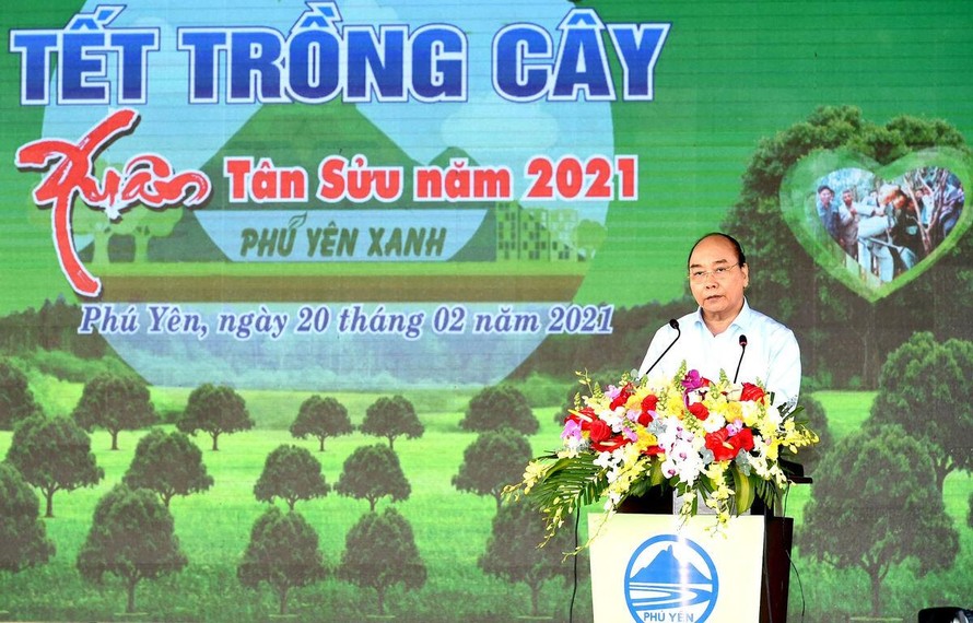 Thủ tướng: “Vì một Việt Nam xanh” là thông điệp chính của Chương trình 1 tỷ cây xanh. (Ảnh: Báo Công lý)