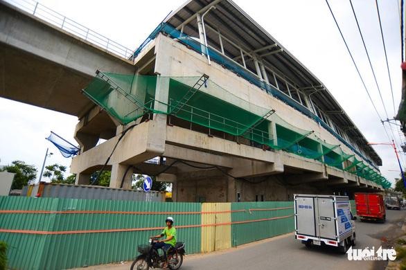 Nhà ga trên cao tuyến metro Bến Thành - Suối Tiên - Ảnh: QUANG ĐỊNH