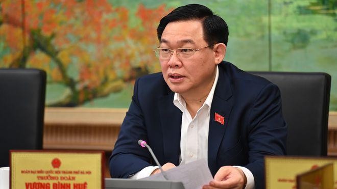 Bí thư Thành uỷ Hà Nội Vương Đình Huệ được giới thiệu bầu làm Chủ tịch Quốc hội. (Ảnh: Thanh Niên)