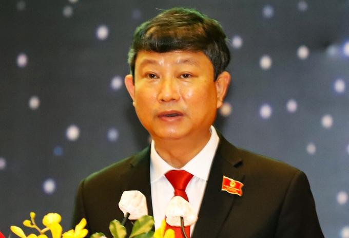 Ông Võ Văn Minh, tân Chủ tịch UBND tỉnh Bình Dương tại kỳ họp HĐND sáng 6/7. (Ảnh: VnExpress) 