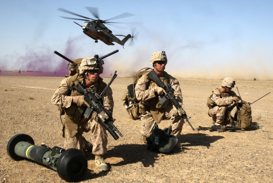 Lính thủy quân lục chiến Mỹ tại Afghanistan. Ảnh: US Marine