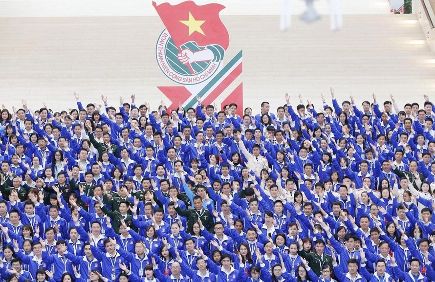 Đoàn viên Thanh niên tiêu biểu tham dự Đại hội Đại biểu toàn quốc Đoàn Thanh niên Cộng sản Hồ Chí Minh lần thứ XI. Ảnh: TTXVN 