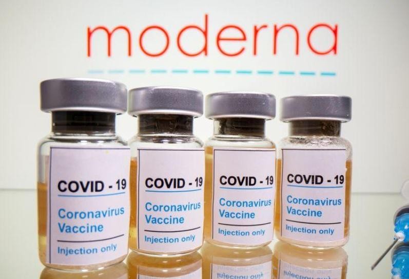 Vaccine phòng COVID-19 Moderna. (Ảnh: Reuters)