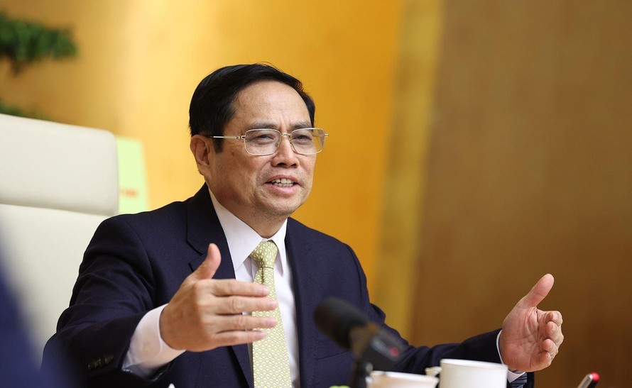 Thủ tướng Chính phủ Phạm Minh Chính yêu cầu xây dựng kế hoạch bảo đảm vaccine phòng chống COVID-19. Ảnh: TTXVN.