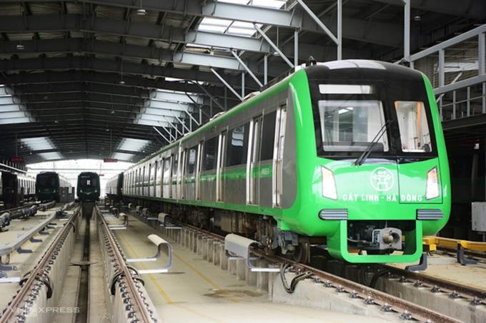 Dự án đường sắt đô thị Cát Linh - Hà Đông đã vận hành thử nhà ga từ tháng 3/2019. Ảnh: Giang Huy.