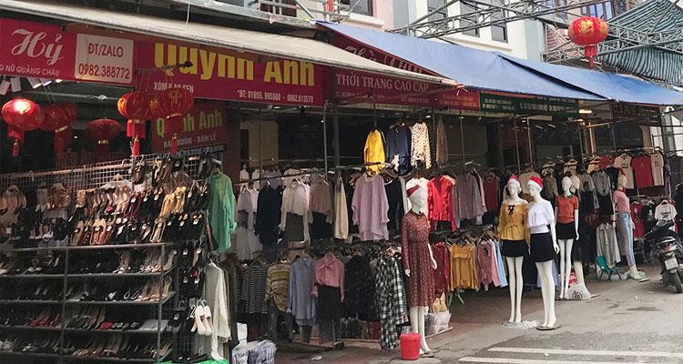 Chợ vải Ninh Hiệp, Gia Lâm. (Ảnh: Internet)