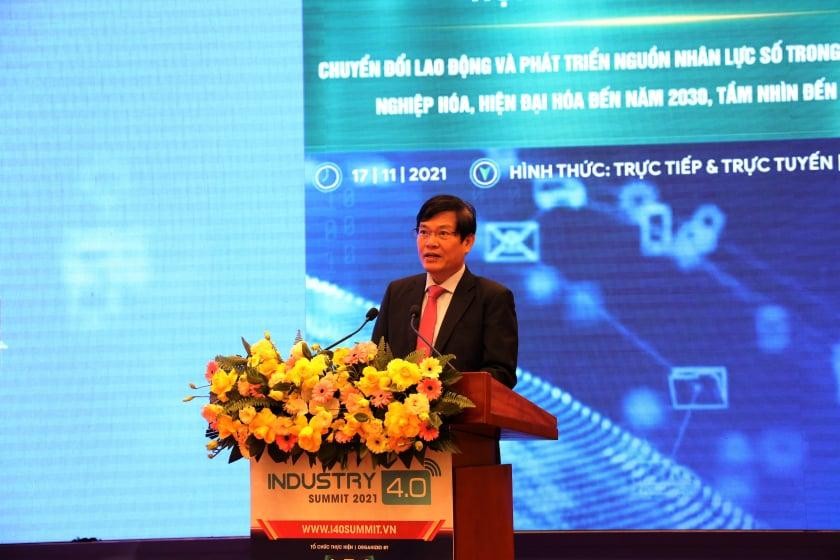 Phó trưởng Ban Kinh tế Trung ương Đỗ Ngọc An phát biểu khai mạc hội thảo. Ảnh: Thành Trung/TTXVN.