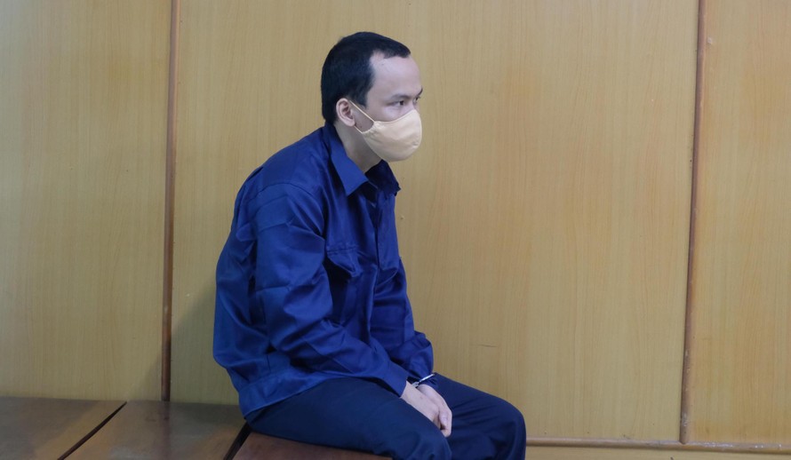 Bị cáo Nguyễn Kim An, tử tù nhiễm COVID-19 trốn khỏi trại giam Chí Hoà hồi tháng 5/2021. (Ảnh: Thanh Niên)