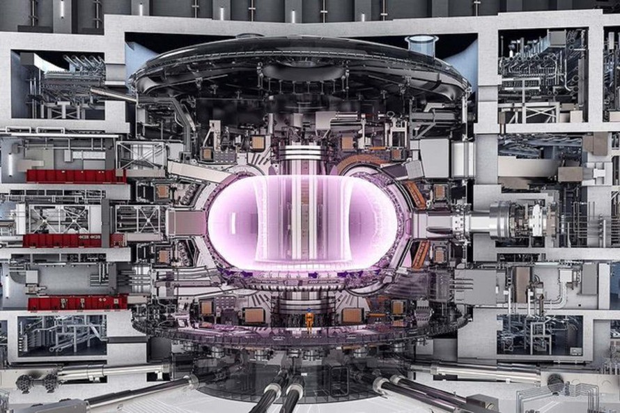 Hình ảnh minh hoạ bên trong lò phản ứng ITER khi hoàn thành. (Ảnh: New Scientists)
