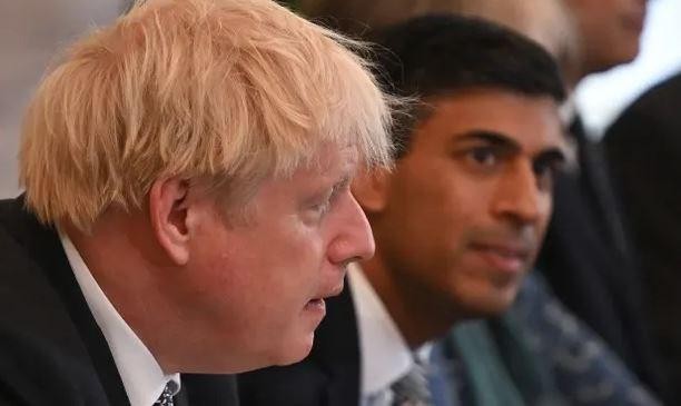 Cựu Thủ tướng Boris Johnson và cựu Bộ trưởng Tài chính Rishi Sunak. (Nguồn: Getty Images)