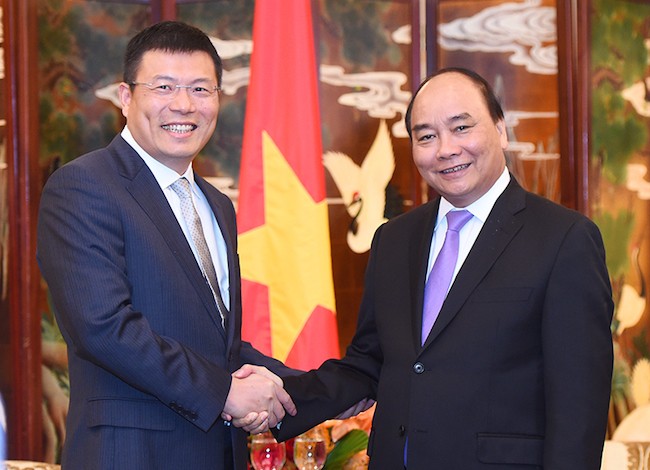 Thủ tướng đã dành thời gian tiếp xúc với các nhà đầu tư Trung Quốc