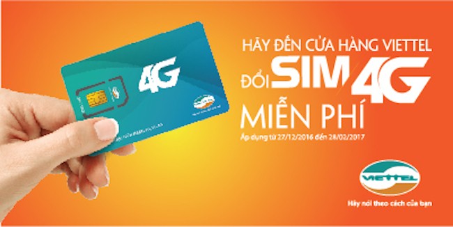 Viettel bố trí hơn 1.600 điểm đổi SIM 4G miễn phí