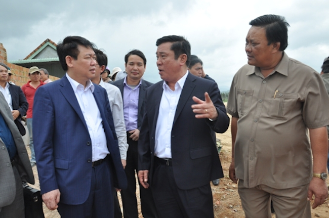 Phó Thủ tướng Vương Đình Huệ nghe báo cáo quy hoạch KĐT mới Nhơn Hội