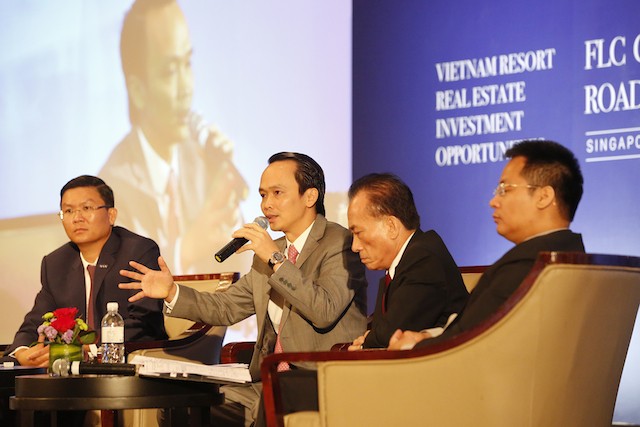 Chủ tịch FLC giải đáp các câu hỏi của nhà đầu tư Singapore
