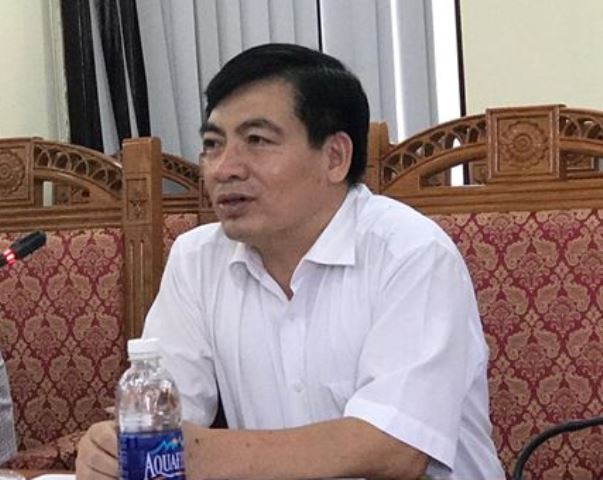 Ông Lê Chí Thái, Phó chủ tịch UBND huyện Vĩnh Tường trả lời phỏng vấn Ngày Nay