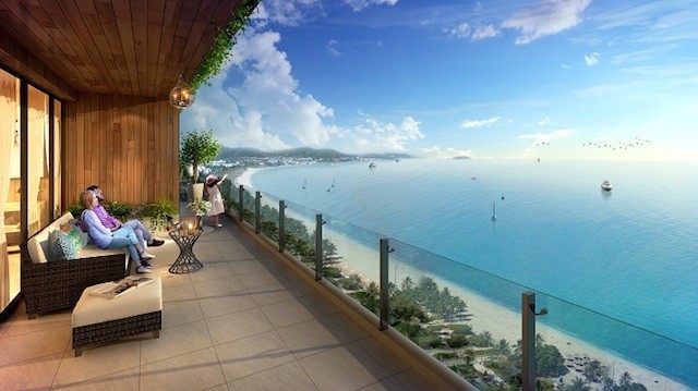 View biển tuyệt đẹp từ các căn Condotel TMS Luxury Hotel Da Nang Beach