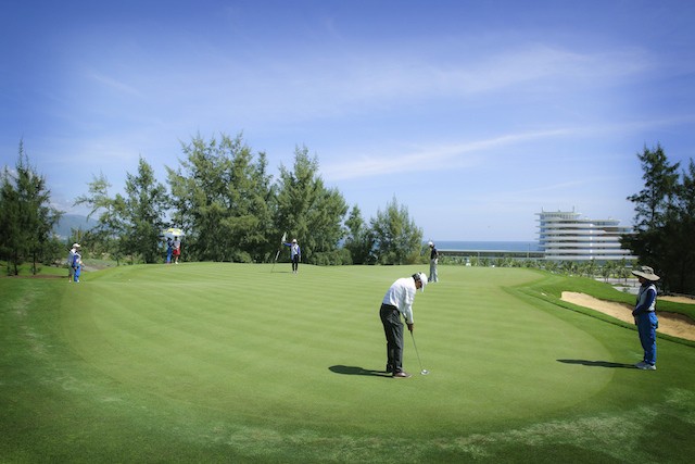 Sân 36 hố FLC Quy Nhon Golf Links, một trong những sân golf mới đẹp nhất châu Á.
