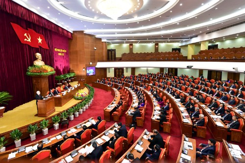 Hội nghị Trung ương 6, khoá 12 đã thông qua Nghị quyết vềđổi mới, sắp xếp tổ chức bộ máy của hệ thống chính trị. Ảnh:VGP/Quang Hiếu