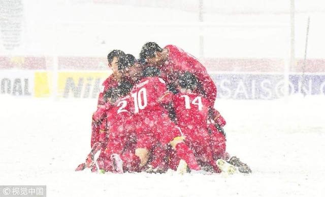 U23 Việt Nam đã có trận chung kết lịch sử trên mưa tuyết