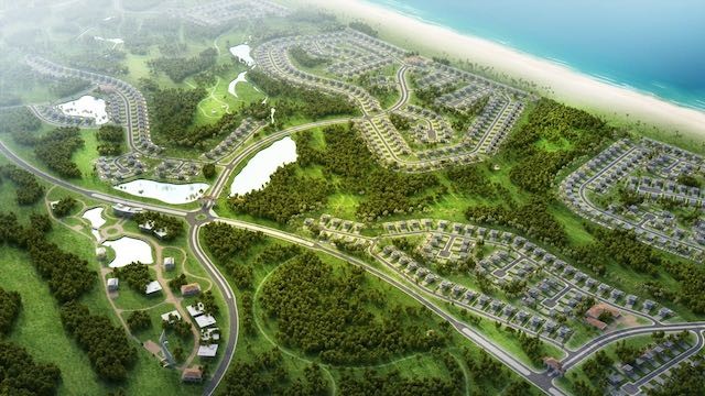 Phối cảnh dự án quần thể du lịch nghỉ dưỡng FLC Quang Binh Beach & Golf Resort