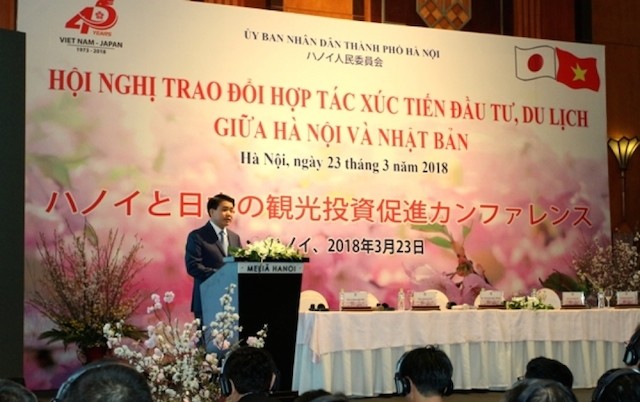 Chủ tịch Hà Nội Nguyễn Đức Chung khẳng định đặc biệt quan tâm đến hoạt động thu hút đầu tư và cam kết tiên phong về tạo lập môi trường đầu tư, kinh doanh thuận lợi, đồng hành cùng doanh nghiệp, trong đó các nhà đầu tư, doanh nghiệp Nhật Bản. 