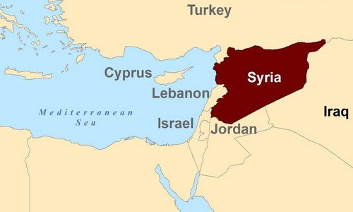 Bờ biển Syria giáp với phía đông Địa Trung Hải. Đồ họa: Steemit.