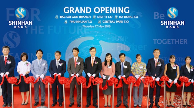 Ngân hàng Shinhan Việt Nam khai trương 4 chi nhánh & phòng giao dịch mới
