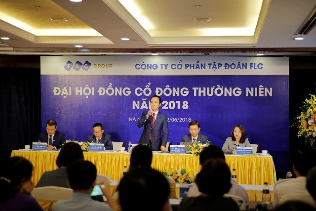 Chủ tịch FLC Ông Trịnh Văn Quyết chủ toạ ĐHCĐ thường niên năm 2018