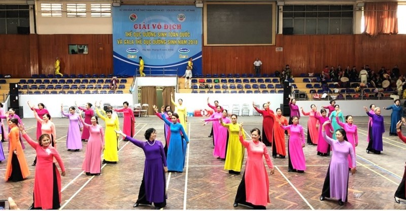  NCT tham gia biểu diễn và thi đấu thể dục dưỡng sinh tại Nhà Thi Đấu Hà Nội